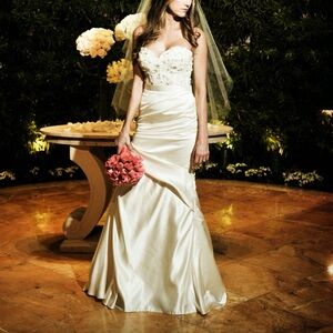 Wtoo Two-Piece Strapless Bridal Gown in Ivory